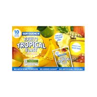 Fruity Tropical Blast Juice Drink 10x200ml Sun Quench